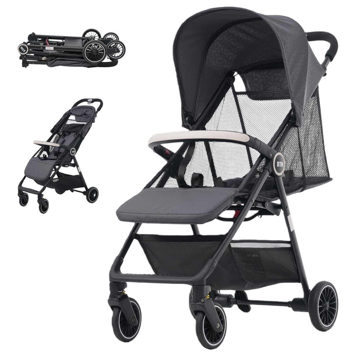 【新品】ベビーカー A/B型 軽量 コンパクト 新生児 折りたたみ36か月まで Amazon.co.jp: Kennkari ベビーカー A/B型 折りたたみ 軽量 4.7kg